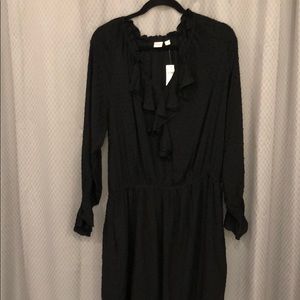 Black Gap Drop Waist shirt dress with Pockets